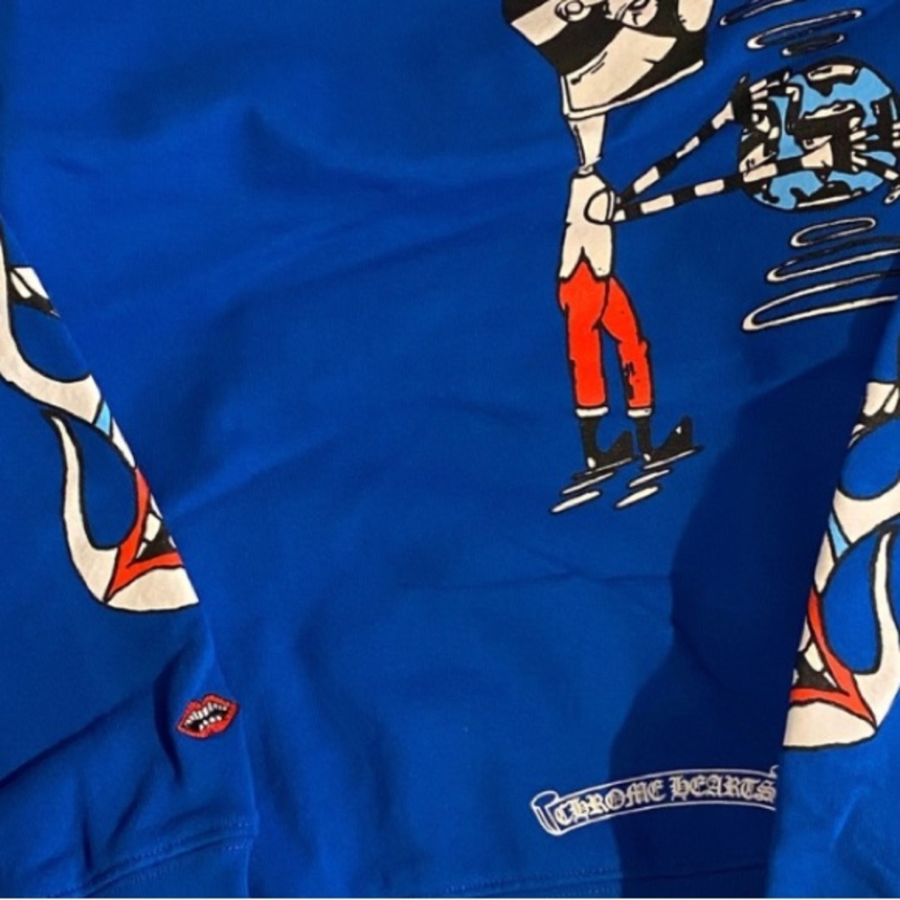 Chrome hearts size fits large -X-Large light wear M boys royal blue - Picture 2 of 7